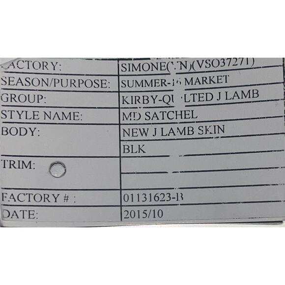 B1 MICHAEL KORS Handbag Lamb Leather RUNWAY SAMPLE Black - Picture 8 of 8